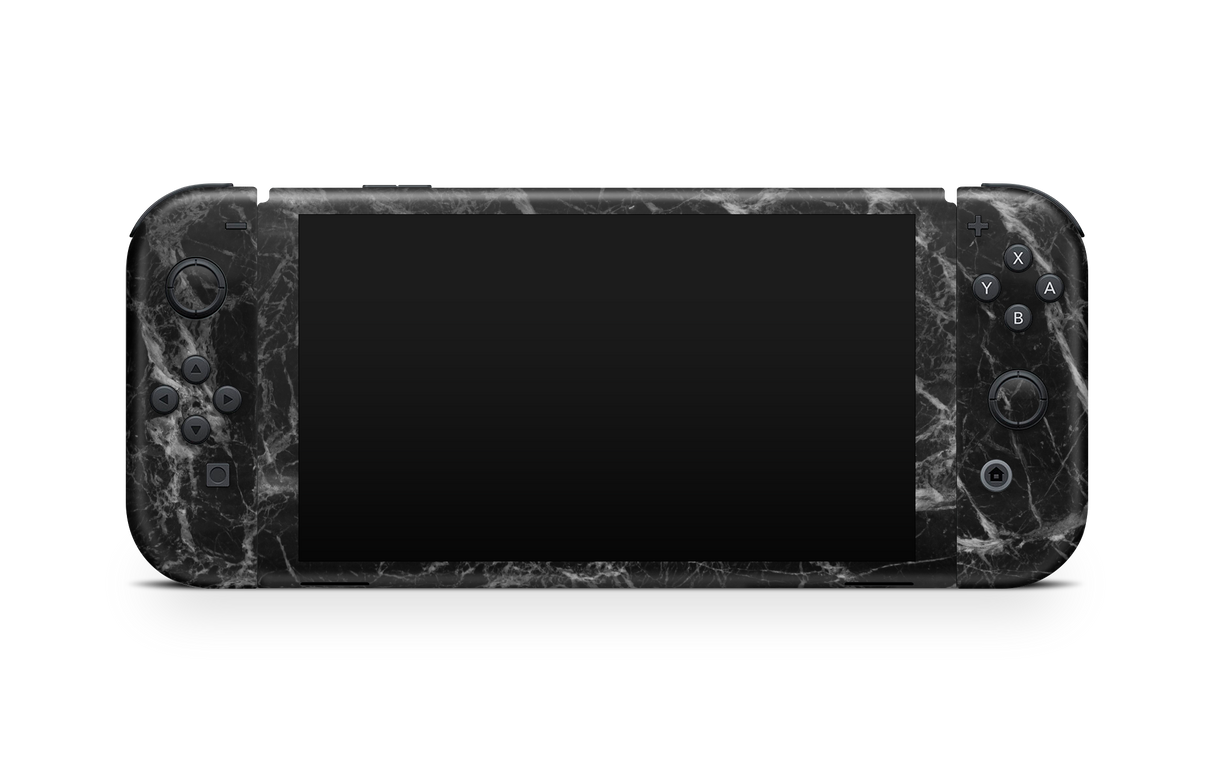 Nintendo Switch OLED Skin Black Marble