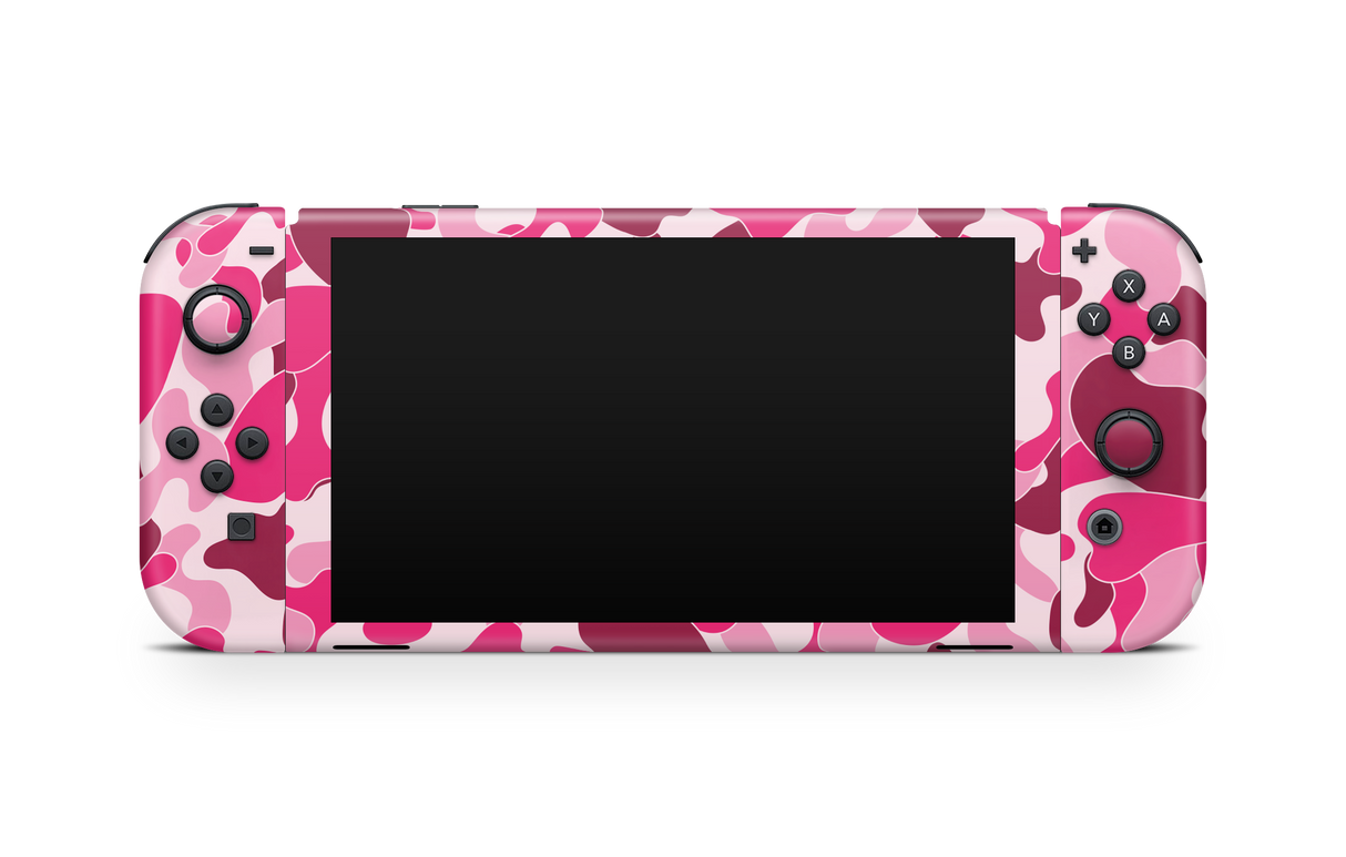 Nintendo Switch OLED Skin Ape Camo Pink