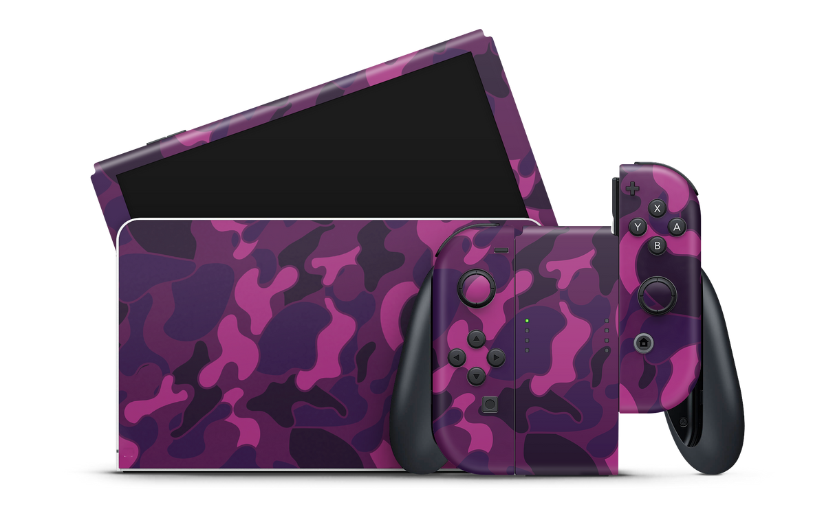 Nintendo Switch OLED Skin Ape Camo Purple