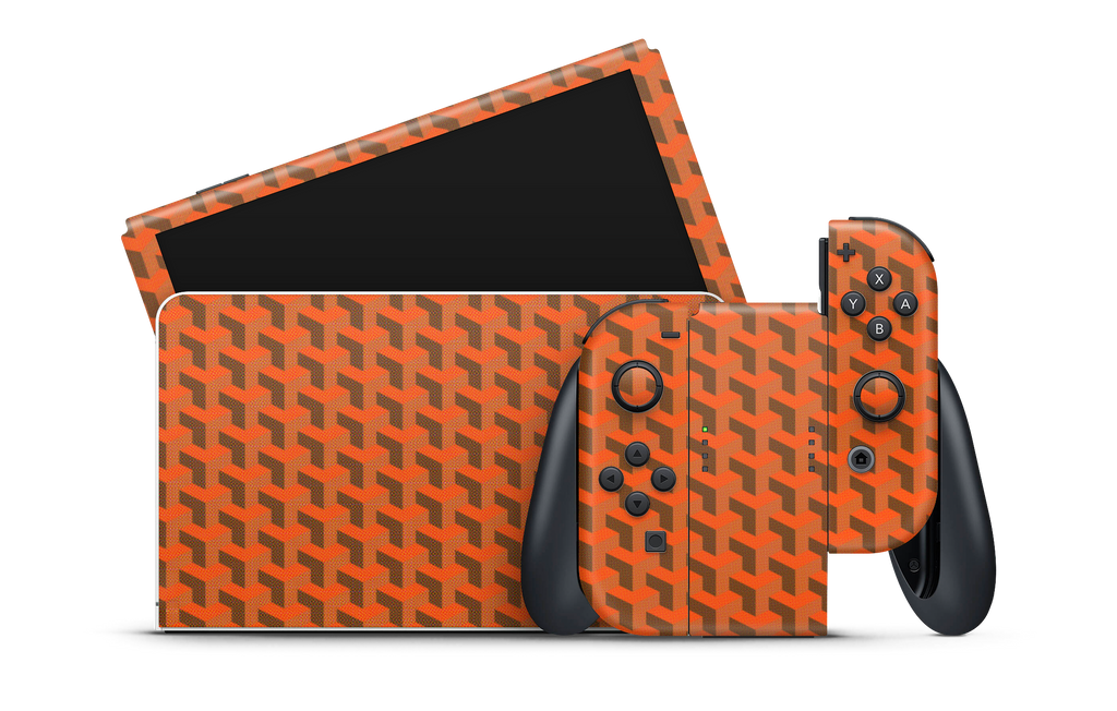 Nintendo Switch OLED Skin GG Orange