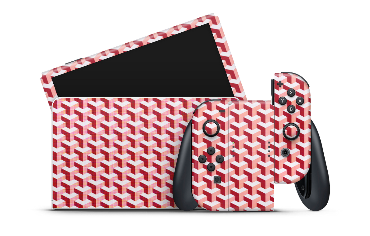 Nintendo Switch OLED Skin GG Red