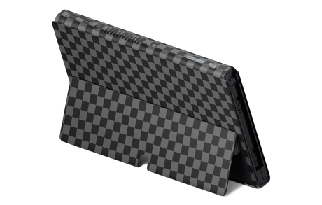 Nintendo Switch OLED Skin Checkers black