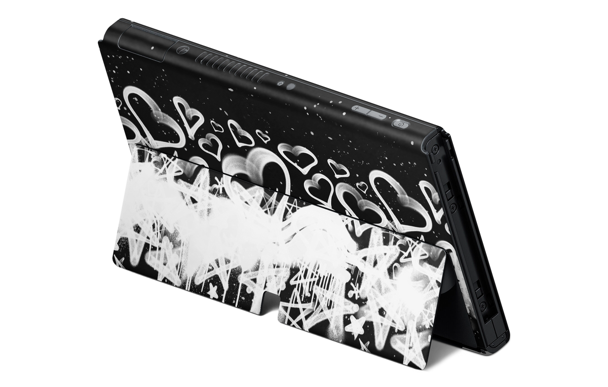 Nintendo Switch OLED Skin Hearts and Stars