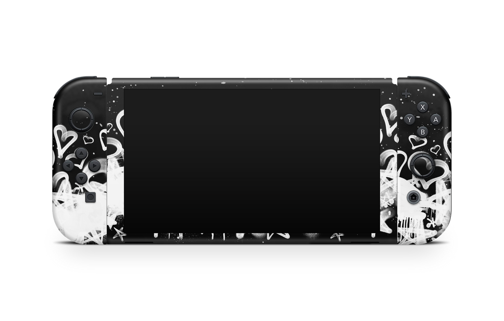 Nintendo Switch OLED Skin Hearts and Stars